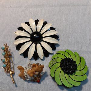 Vintage Woman's Brooches
